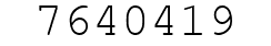 Number 7640419.