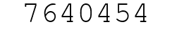 Number 7640454.