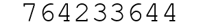 Number 764233644.