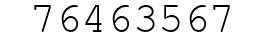 Number 76463567.