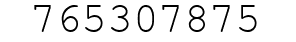 Number 765307875.