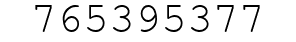 Number 765395377.