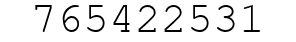 Number 765422531.