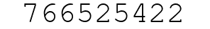 Number 766525422.