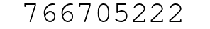 Number 766705222.