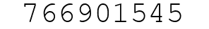 Number 766901545.