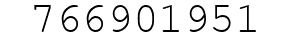Number 766901951.