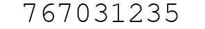 Number 767031235.
