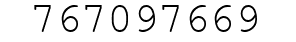 Number 767097669.