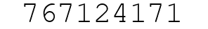Number 767124171.
