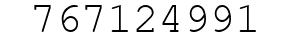 Number 767124991.