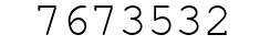 Number 7673532.