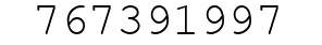 Number 767391997.