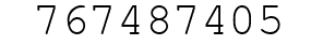 Number 767487405.