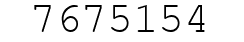 Number 7675154.