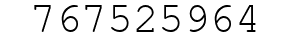 Number 767525964.