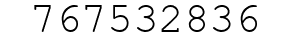 Number 767532836.