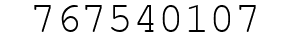 Number 767540107.