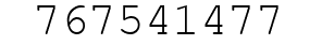 Number 767541477.