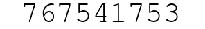 Number 767541753.