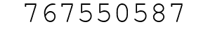 Number 767550587.