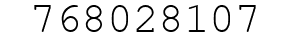 Number 768028107.