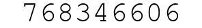 Number 768346606.