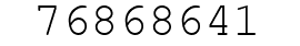 Number 76868641.
