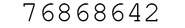 Number 76868642.