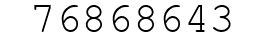Number 76868643.
