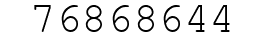 Number 76868644.