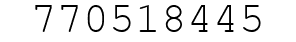 Number 770518445.