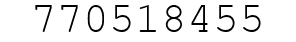 Number 770518455.