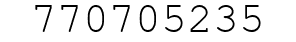 Number 770705235.