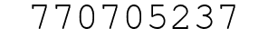 Number 770705237.