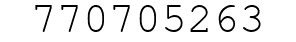 Number 770705263.