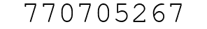 Number 770705267.