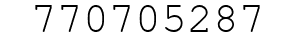Number 770705287.