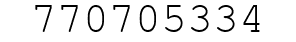 Number 770705334.