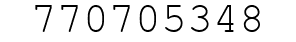 Number 770705348.
