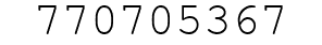 Number 770705367.