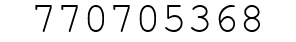 Number 770705368.