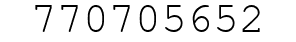 Number 770705652.