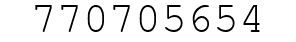 Number 770705654.