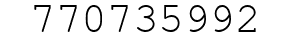 Number 770735992.