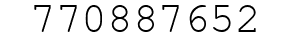 Number 770887652.