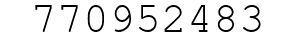 Number 770952483.