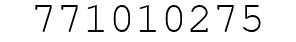 Number 771010275.