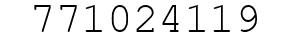 Number 771024119.