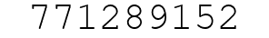 Number 771289152.
